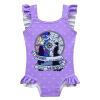 Girls Swimsuit,1-Piece Wed Swimming Suits 3D Movie Graphic Princess Summer Bathing Suit Gift Swimwear for Girls 3-9Years(140,Purple) view 1