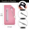 7 Pack Silicone Luggage Tag Baggage Handbag Travel Bag Tags with Name ID Card Perfect to Quickly Spot Luggage Suitcases (Pink) view 3