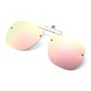 Long Keeper Clip-On Flip Up Sunglasses - Polarized Sunglasses for Women & Men - Driving & Fishing - Over Glasses (Pink) view 1