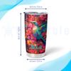 Hyturtle Personalized Gifts For Hummingbird Lover - Hummingbird Printed Custom Name Stainless Steel Tumbler 20oz With Lid - Idea Animal Lover Gifts For Women Girl Kids On Birthday, Christmas view 3