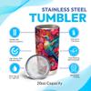 Hyturtle Personalized Gifts For Hummingbird Lover - Hummingbird Printed Custom Name Stainless Steel Tumbler 20oz With Lid - Idea Animal Lover Gifts For Women Girl Kids On Birthday, Christmas view 4