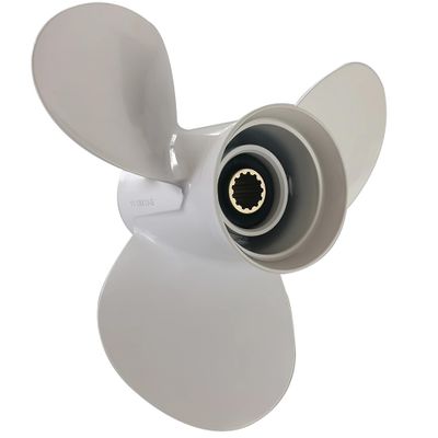 Xspeed Aluminum 3 Blades Outboard Propeller for 3-1/2" Gearcase Yamaha Engine 25-60hp,Pin Drive,RH(PD 11 1/2x11)