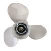 Xspeed Aluminum 3 Blades Outboard Propeller for 3-1/2" Gearcase Yamaha Engine 25-60hp,Pin Drive,RH(PD 11 1/2x11) view 3