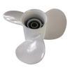Xspeed Aluminum 3 Blades Outboard Propeller for 3-1/2" Gearcase Yamaha Engine 25-60hp,Pin Drive,RH(PD 11 1/2x11) view 4