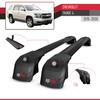accessorypart Compatible with Chevrolet Tahoe 4 2015-2020 ACE-2 Car Roof Rack Cross Bar Black Aluminium 2 Bars view 3