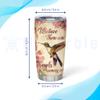 Hyturtle Personalized Hummingbird Memorial Gifts For Women - Hummingbird Memorial Customized Stainless Steel Tumbler 20oz With Lid - Remembrance Memory Gifts For Loss Of Loved One For Christmas view 3