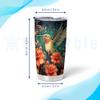 Hyturtle Personalized Gifts For Hummingbird Lover - Hummingbird With Floral Custom Name Stainless Steel Tumbler 20oz With Lid - Idea Animal Lover Gifts For Women Girl Kids On Birthday, Christmas view 3