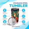 Hyturtle Personalized Gifts For Hummingbird Lover - Hummingbird With Floral Custom Name Stainless Steel Tumbler 20oz With Lid - Idea Animal Lover Gifts For Women Girl Kids On Birthday, Christmas view 4