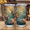 Hyturtle Personalized Gifts For Hummingbird Lover - Faith Hope Love Custom Name Stainless Steel Tumbler 20oz With Lid - Idea Animal Lover Gifts For Women Girl Kids On Birthday, Christmas view 2