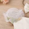 Baby Girl 1st Birthday Outfit Cake Smash Romper Dress Newborn Floral Lace Tulle Boho First Birthday Princess Tutu Dresses + Bowknot Headband Summer Clothes # Beige Flower 12-18 Months view 4