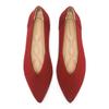 Semwiss Women's Ballet Flats Comfortable Casual Dressy Shoes,Work Flats Office Shoes Pointed Toe Flats Red Size 6.5 view 1
