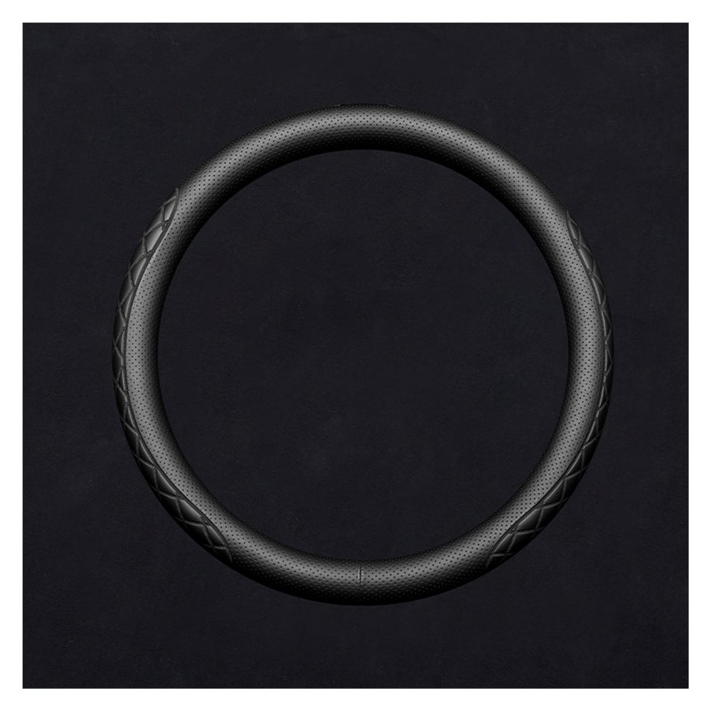 FUERU Car Steering Wheel Cover Set Universal Car Steering Wheel Cover Real Leather Ultra-Thin Four Seasons Universal Car Interior (Color : 1#)