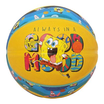 Spalding 85-046J Spongebob Good Mood Rubber No. 6 Ball, Basketball, for Outside, Collaboration
