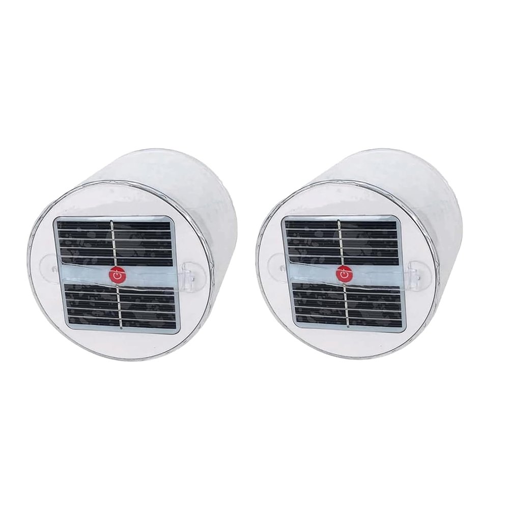 Solar Inflatable Lights 2 Pack Outdoor Camping Tent Lantern Waterproof Solar Powered Led Light Survival Emergency Lantern for Camping Travel