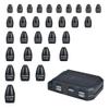 MUUNN 30Pcs Tungsten Fishing Weights Sinkers Kit, Tungsten Worm Weights Set Assortment Size with Fishing Tackle Box for Bass Fishing view 1