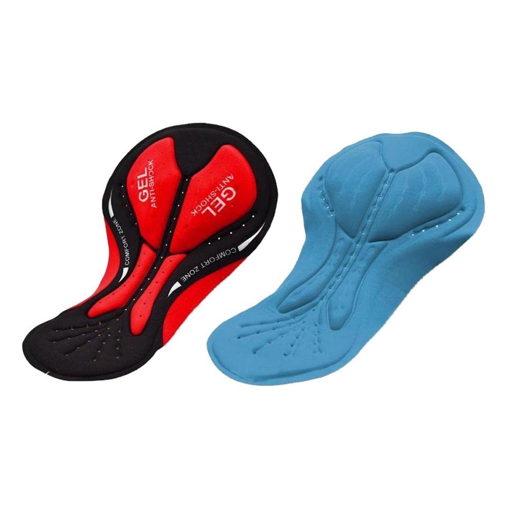 Thick Cycling Shorts Padded Gel Pad Shockproof Shorts Replacement Pads Women Men Motorcycle Accessories (Blue Gel Pad)