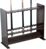 BAZAC Pool Cue Racks, Which Can Hold Up to 24 Billiard Cues Floor-Standing Design Ball Holder Very Suitable for Families Clubs Schools/Black Wood Grain / 72x24x60cm view 1