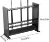 BAZAC Pool Cue Racks, Which Can Hold Up to 24 Billiard Cues Floor-Standing Design Ball Holder Very Suitable for Families Clubs Schools/Black Wood Grain / 72x24x60cm view 2