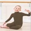 Genfirdom Girls Unitards Long Sleeve Full Body Leotard Kids Turtleneck Bodysuit for Dance Costume Gymnastics 3-12 YearsBrown,7-8 view 4