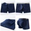 JOCKMAIL Mesh Mens Underwear Boxer Back Mens Padded Underwear Boxer with Hip Pad Men's Boxers (as1, alpha, xx_l, regular, regular, Navy) view 3