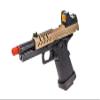 Vorsk Airsoft Pistol 4.3 Hi Capa + Mi-cro Red Dot - Black/Tan view 2