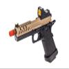 Vorsk Airsoft Pistol 4.3 Hi Capa + Mi-cro Red Dot - Black/Tan view 3