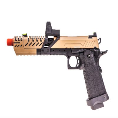 Titan Hi Capa Airsoft Pistol, 7in Barrel, Micro Red Dot, Tan by Vorsk