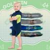 Goldfin Kids Wetsuit for Boys, 3mm Shorty Wetsuit for Kids Neoprene Back Zipper Wet Suits for Water Sports Surfing Swimming Snorkeling Diving Green Size 8 view 3