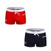 JOCKMAIL 2PCS/Pack Mens Swim Briefs Mens Swim Trunk Swimwear Quick Dry Swim Briefs Underwear Mens Beach Briefs (as1, Alpha, m, Regular, Regular, Black702+Red702) view 1