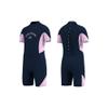 Goldfin Kids Wetsuit for Girls, 3mm Shorty Wetsuit for Kids Neoprene Back Zipper Wet Suits for Water Sports Surfing Swimming Snorkeling Diving Purple Size 12 view 1