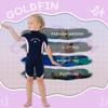 Goldfin Kids Wetsuit for Girls, 3mm Shorty Wetsuit for Kids Neoprene Back Zipper Wet Suits for Water Sports Surfing Swimming Snorkeling Diving Purple Size 12 view 4