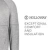 Holloway Youth All-Pro Performance Fleece Hoodie Athletic Grey Heather/Iron XL view 4