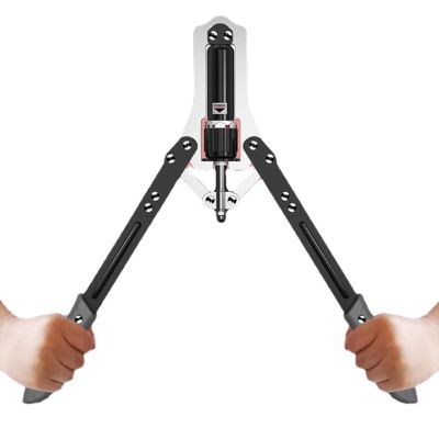 GGZONE Adjustable Hydraulic Power Twister Arm Forearm Exerciser 22-330lbs Home Chest Expander for Arm, Abdomen, Shoulder & Chest Muscle Strength Training