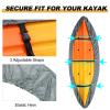 doorslay Kayak Cover Waterproof UV Resistant Kayak Cover Outdoor Kayak Storage Dust Cover for Boat Kayak Canoe SUP Paddleboard view 2