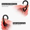 EOTW 6pcs Carabiner Clip and 2pcs Paracord Keychain Small Aluminum Caribeaner D Ring for Camping, Hiking, Fishing Or As A Key Organizer Orange view 3