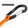 EOTW 6pcs Carabiner Clip and 2pcs Paracord Keychain Small Aluminum Caribeaner D Ring for Camping, Hiking, Fishing Or As A Key Organizer Orange view 4