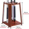 BAZAC 60cm / 24" Tall Retro Wooden Pool Cue Storage Stand, Equipment Organizer Rack, 8 Putter for Garage, Practice Club view 3