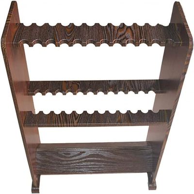 BAZAC Pool Cues Racks,Wooden Portable Billiard Cue Holder with Stable Structure,Snooker Accessories That Can Hold 24 Billiard Cues/Coffee / 60x22x80cm