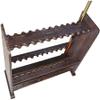 BAZAC Pool Cues Racks,Wooden Portable Billiard Cue Holder with Stable Structure,Snooker Accessories That Can Hold 24 Billiard Cues/Coffee / 60x22x80cm view 2