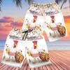 228CLOSET Chicken & Beer Men's Swim Trunks - Independence Party Hawaiian Shorts for Men, Men's Summer Bathing Shorts Set 16 Size Size 2XL view 2