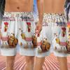 228CLOSET Chicken & Beer Men's Swim Trunks - Independence Party Hawaiian Shorts for Men, Men's Summer Bathing Shorts Set 16 Size Size 2XL view 3