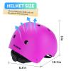 BURSUN Kids Bike Helmet Ventilation & Adjustable Toddler Helmet for Ages 2-3-5-8 Kids Boys Girls Multi-Sport Helmet for Bicycle Skate Scooter view 2