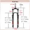 BUCKLOS 29inch QR 9 * 100mm MTB Suspension Fork Travel 100mm, 28.6mm Straight Tube Crown Lock XC Mountain Bike & Carbon Hub Wheels Disc Brakes, 24H Flat Spokes Bike Wheels fit 7-11 Speed Cassette view 3