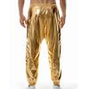 Xiaojmake Men's Metallic Shiny Jogger Trousers Pants Drawstring Holographic Party Club Pants Dance Disco Nightclub Pants view 2