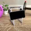 Squat Rack Pen Holder,Pencil Holders for Desk,2023 New Mini Desk Organizer,Unique Desktop Squat Rack Pen Holder Barbell Rack Ornaments,Stationary Supplies,Cell Phone Stand view 3