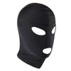 Hularka Unisex Women Men's Wet look Leather Full Face Mask Hood Open Mouth Headgear Hat for Cosplay Party Club Black_B1 One Size view 1