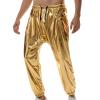 Xiaojmake Men's Metallic Shiny Jogger Trousers Pants Drawstring Holographic Party Club Pants Dance Disco Nightclub Pants view 1