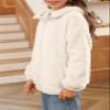 Haloumoning Girls Fleece Zip up Hoodie Jacket with Pockets view 3
