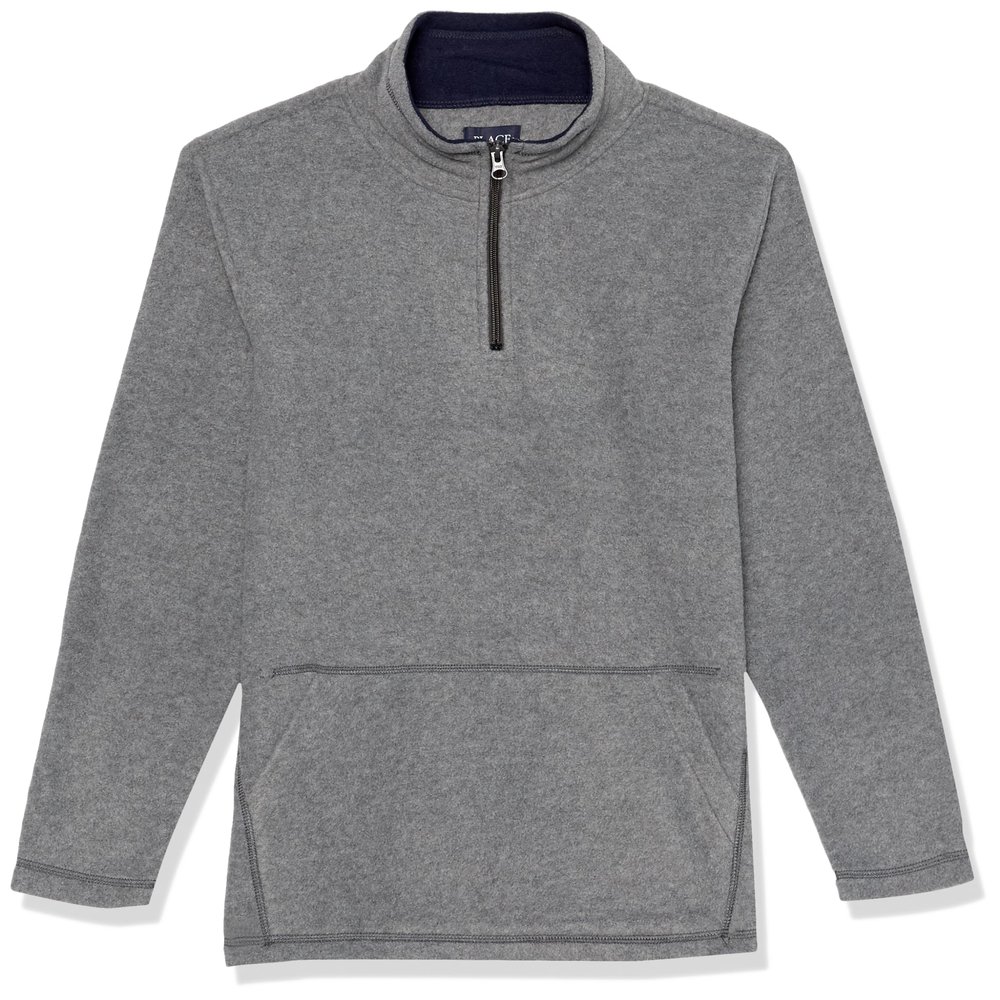 The Children's Place,Long Sleeve Cozy Microfleece Half Zip Jacket,Medium (7/8)