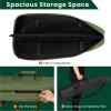 HUNTSEN Soft Case 38" 42" 46" 52" Bag with Padded Handle - Adjustable Sling Dual Lockable Zippers, Multiple Pouches Outdoor Accessory Bags (Green, 46") view 3